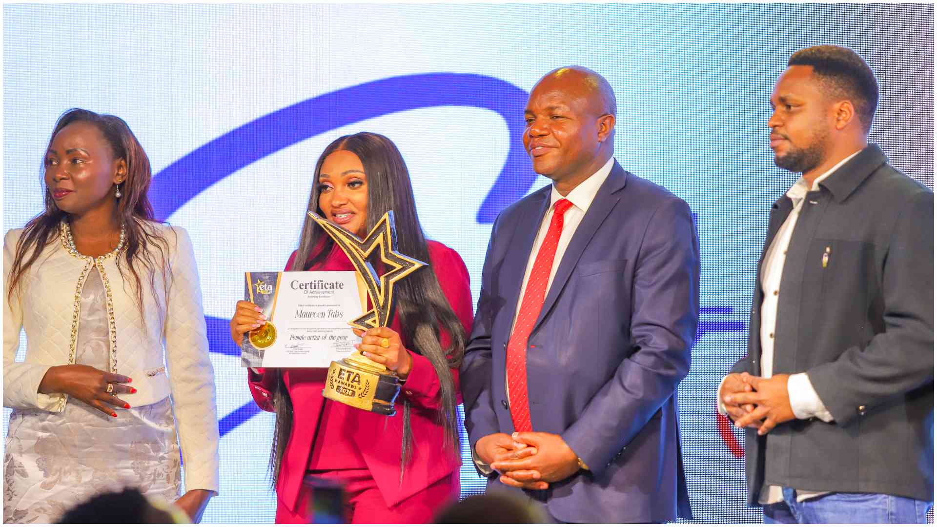 Maureen Tabs wins Female Artist of the Year as Nadia Mukami, Stephen Kasolo get ETA honours