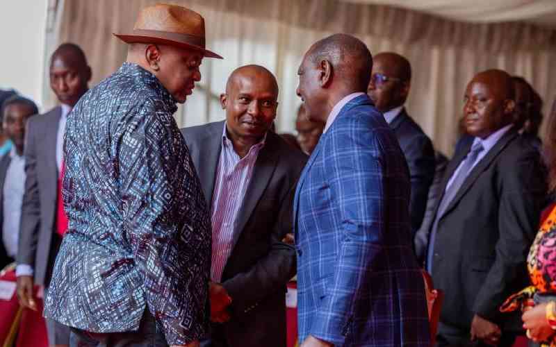 Political rivals in their best behaviour when they meet in Church