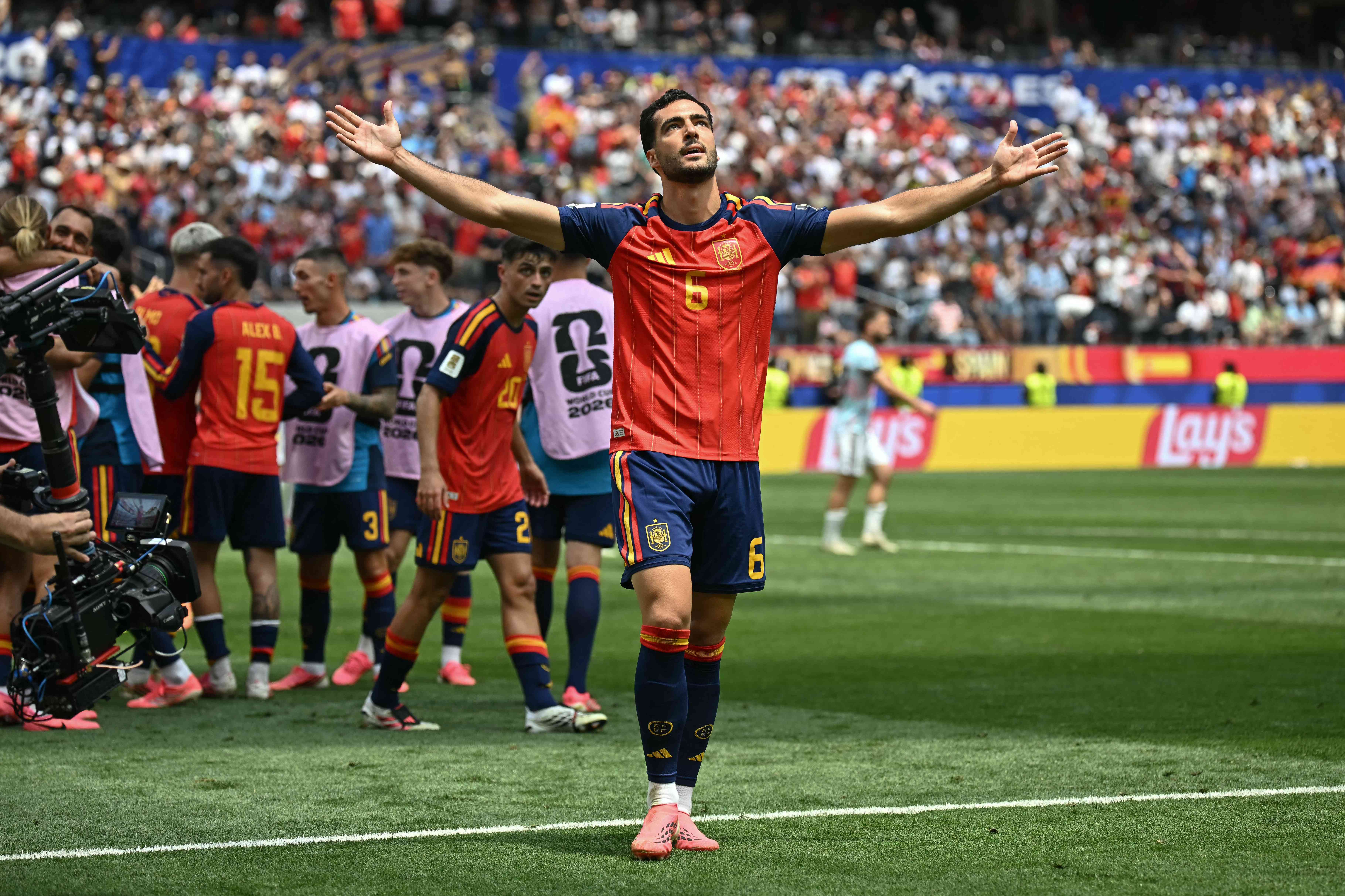 Merino strikes late as Spain beat Belgium to set up France World Cup semi