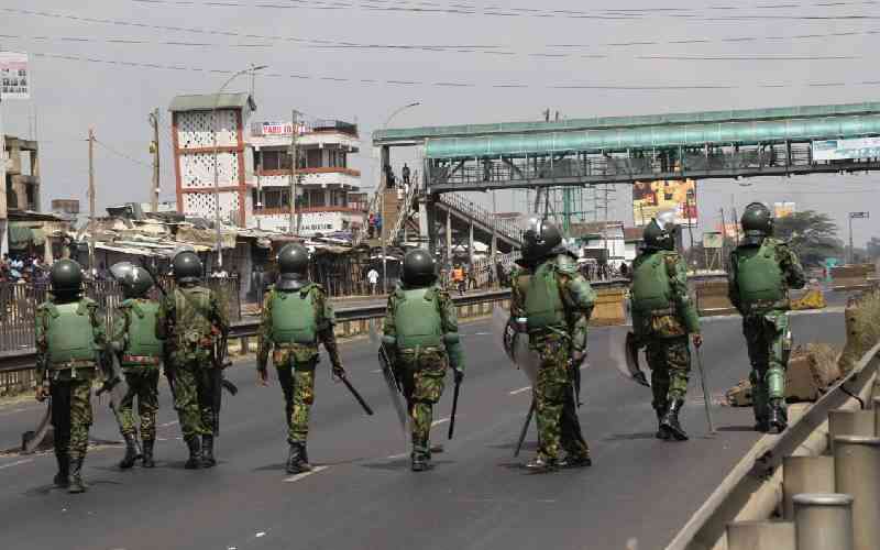 Protesters set ablaze Ol Kalou police station