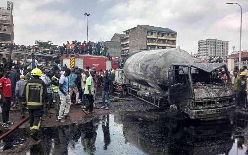 Two injured in Nairobi gas tanker explosion