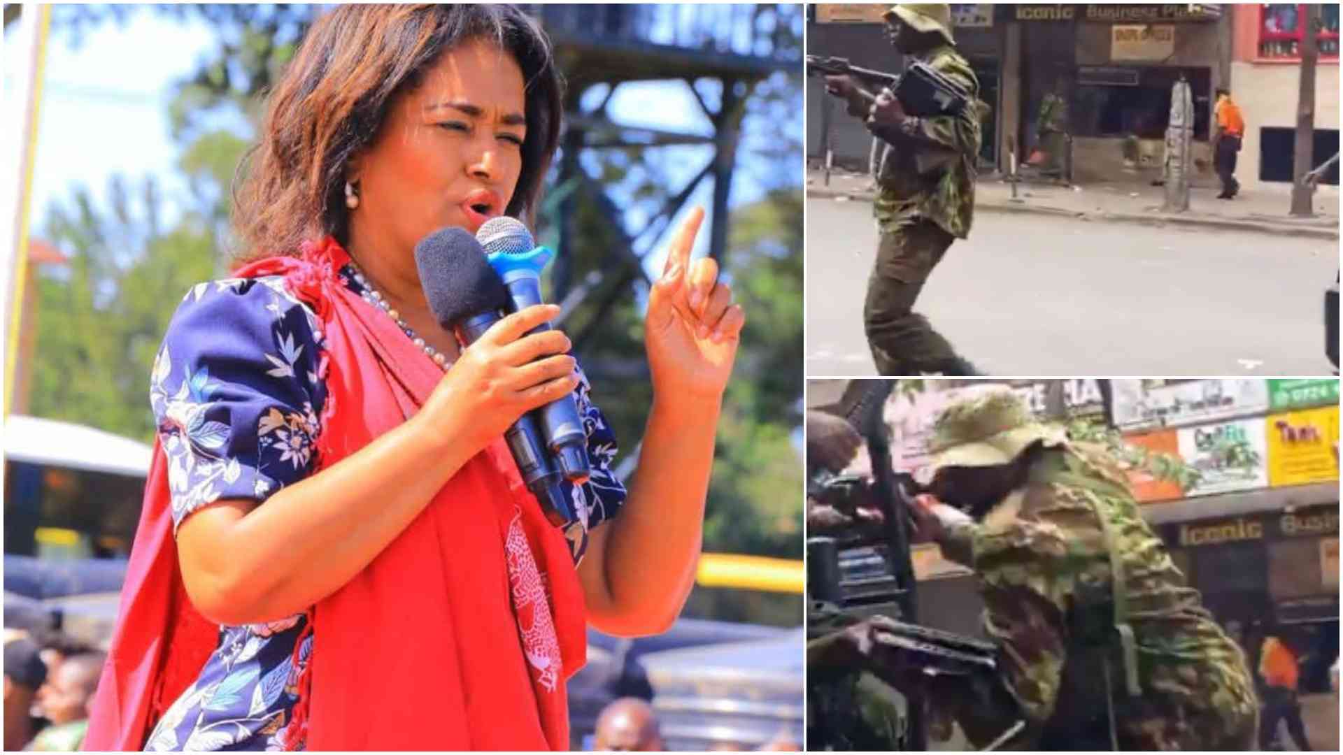Esther Passaris bashed for defending police captured on video in laptops looting spree