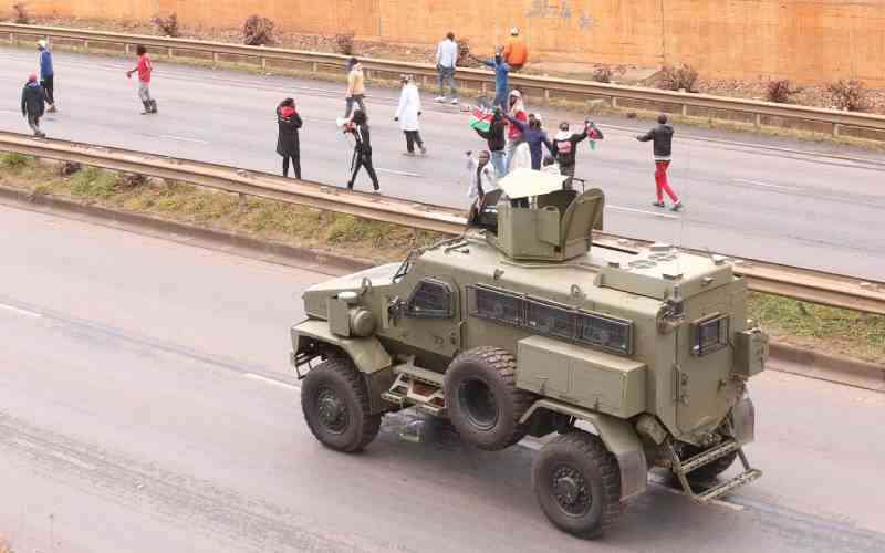 Clashes erupt on Thika Road as police block protesters on Saba Saba day