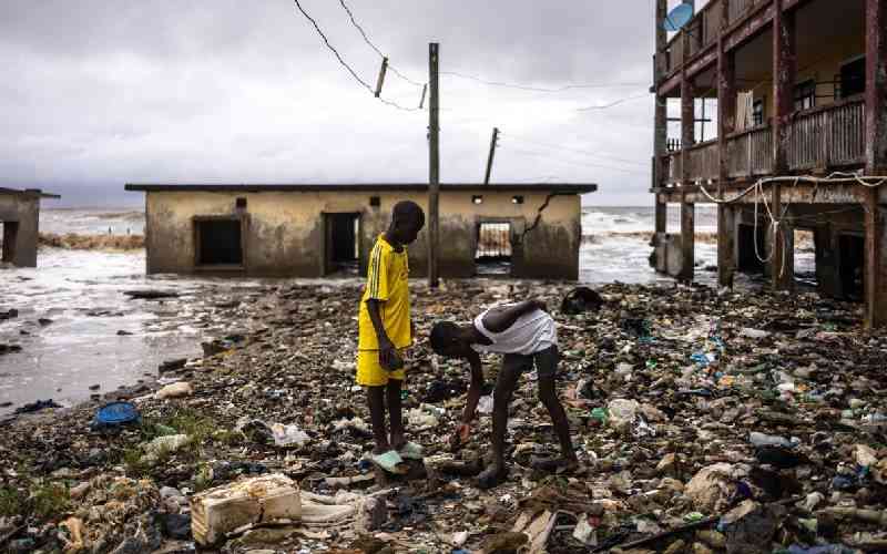 The Nigerian fishing community being eaten up by the Atlantic