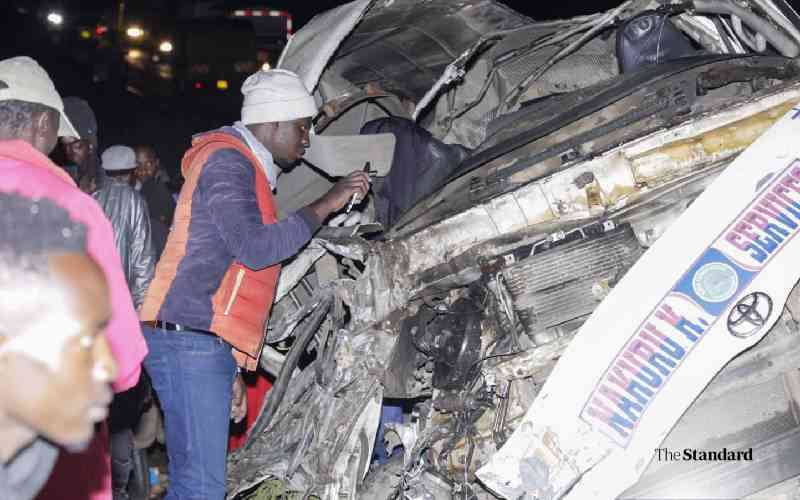 Ten killed in Njoro-Molo road crash