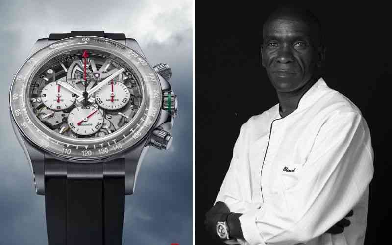 Eliud Kipchoge unveils 57-gram luxury watch inspired by his career