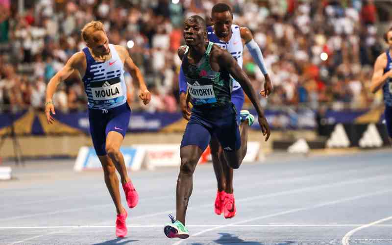 Wanyonyi dips to become fastest man in the world in 800m