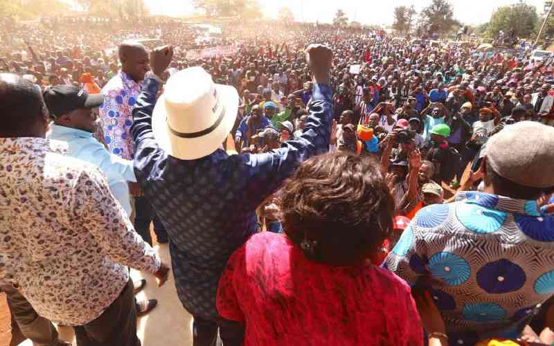 Fight for electoral and economic justice not over, Raila tells supporters