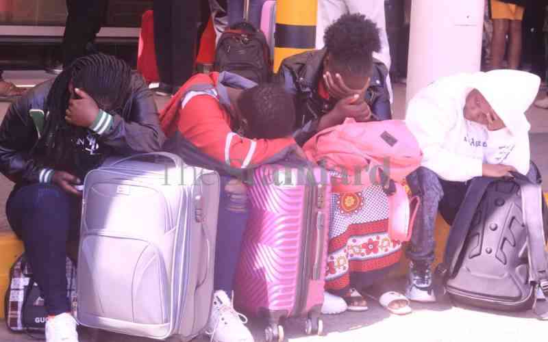 PICTURES: Aviation workers strike leaves passengers stranded at JKIA