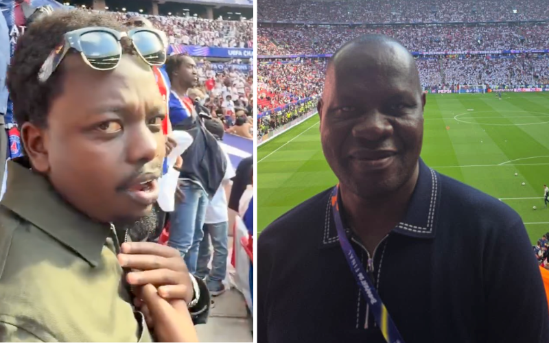 PHOTOS: George Ruto, Masengeli spotted at Champions League final in Budapest