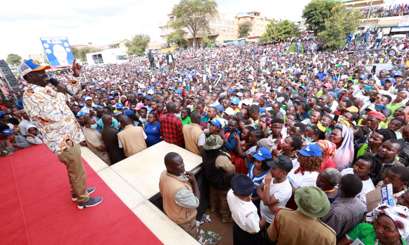 Raila vows to put Kenya back on the path of growth
