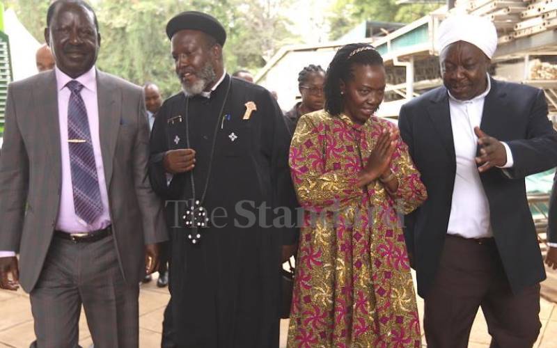 Raila defends running mate choice as Azimio coalition woos clerics
