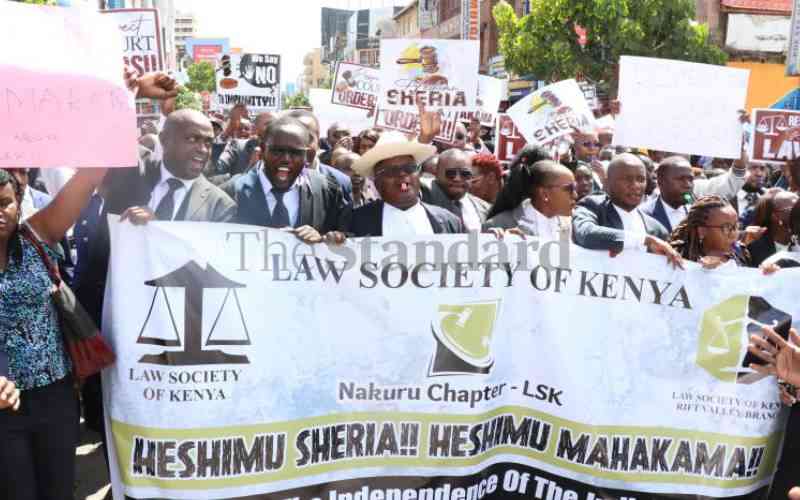 Lawyers march to Kihika's office over War Memorial Hospital saga