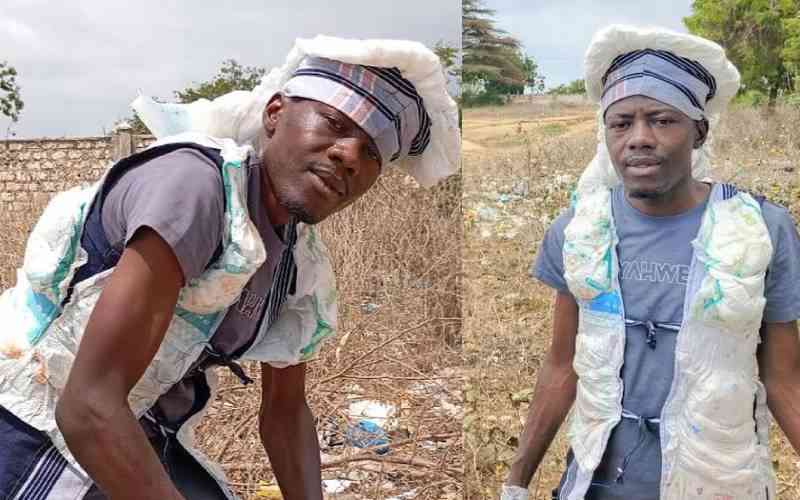 Kilifi public health officer collects 2.2 tons of used diapers in 72 hours