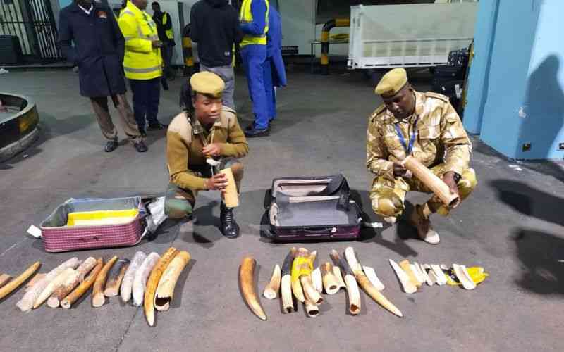 Indonesian national arrested with ivory worth Sh10 million at JKIA