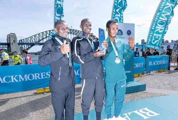 Kenya's Moses Kibet wins Sydney marathon in record time