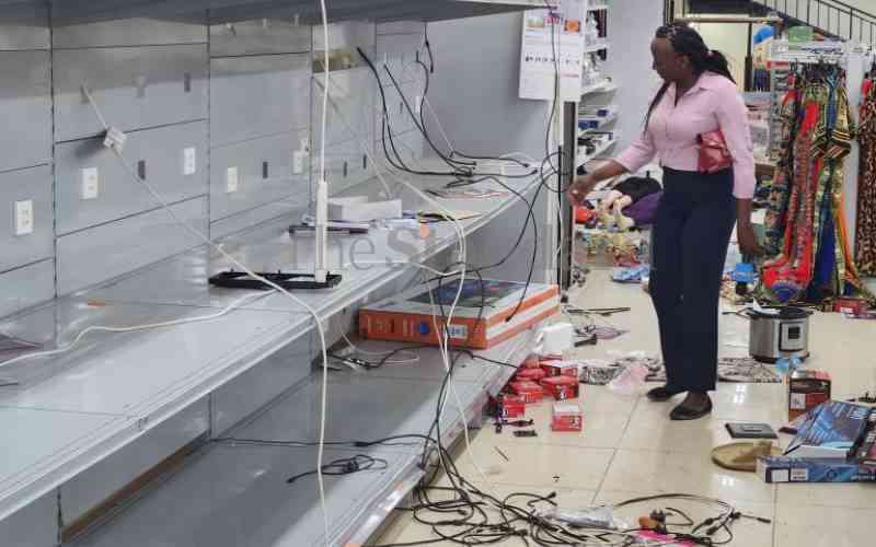 The aftermath: Traders counting huge losses after cases of looting