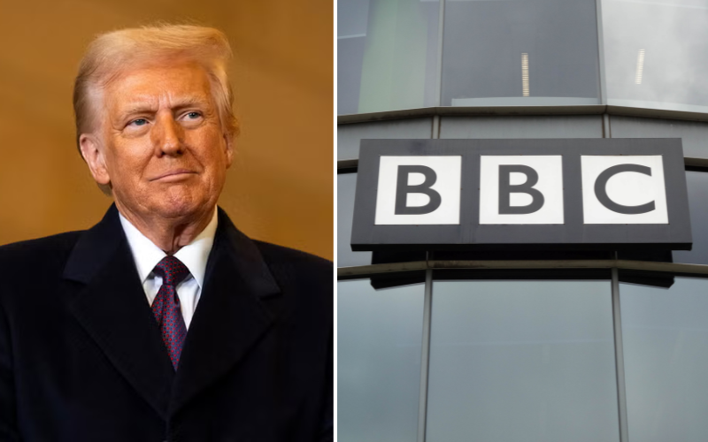 Donald Trump sues BBC for Sh1.5 trillion over explosive documentary, decries defamation