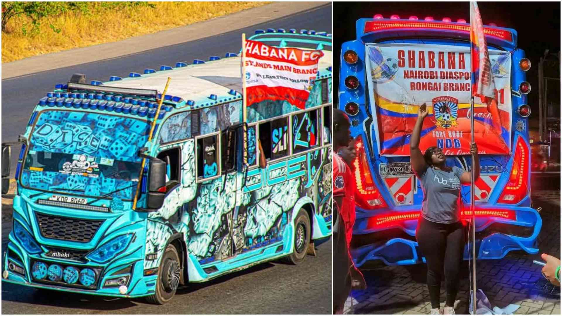 Matatus in cheering football; Growth of Nganya culture