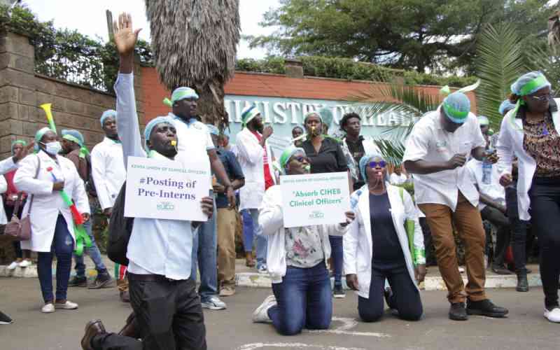 Clinical officers resume strike over unmet demands