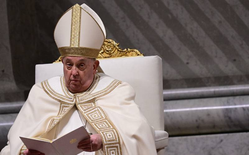 Ailing pope 'rested well' but misses start of Lent