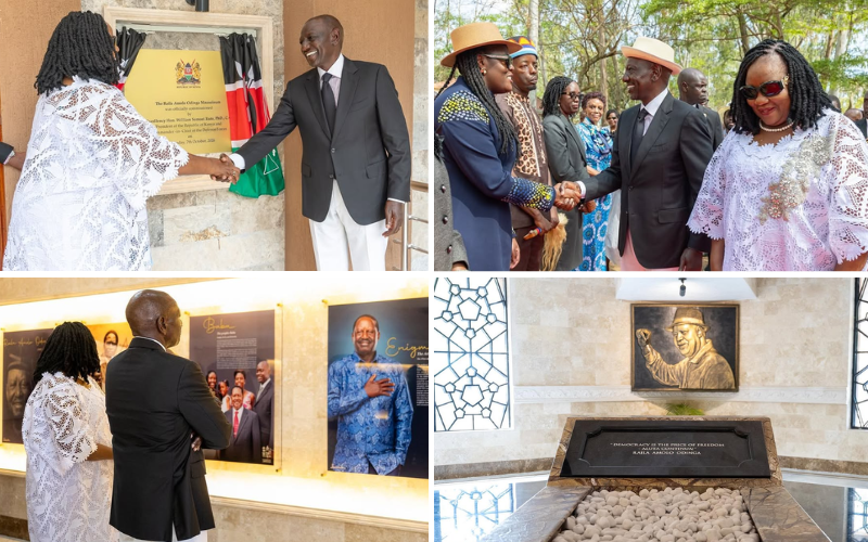 PHOTOS: Inside Raila Odinga's new mausoleum as Ruto leads handover