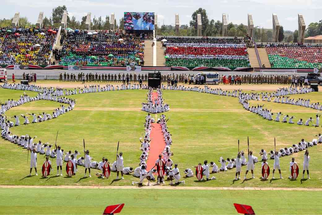 Flags, fanfare and military spectacle light up Mashujaa Day in Eldoret