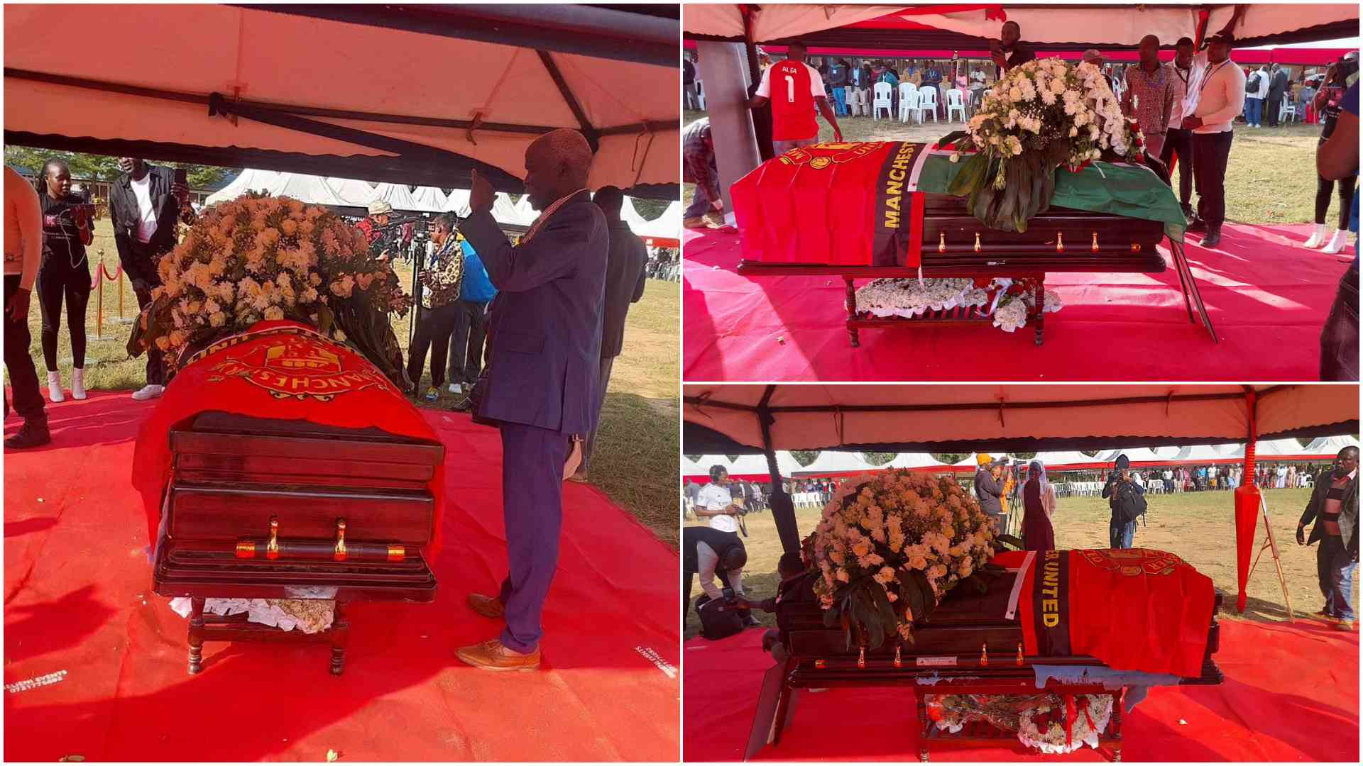 Manchester United, Kenyan flags drapes casket of slain teacher Albert Ojwang