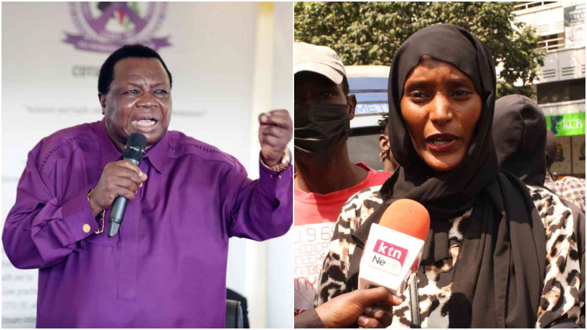 Atwoli, Hanifa Adan fiercely clash over COTU leadership, accountability