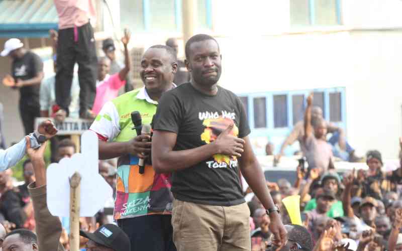 Sifuna asks for Oparanya's support in bid to consolidate Western vote
