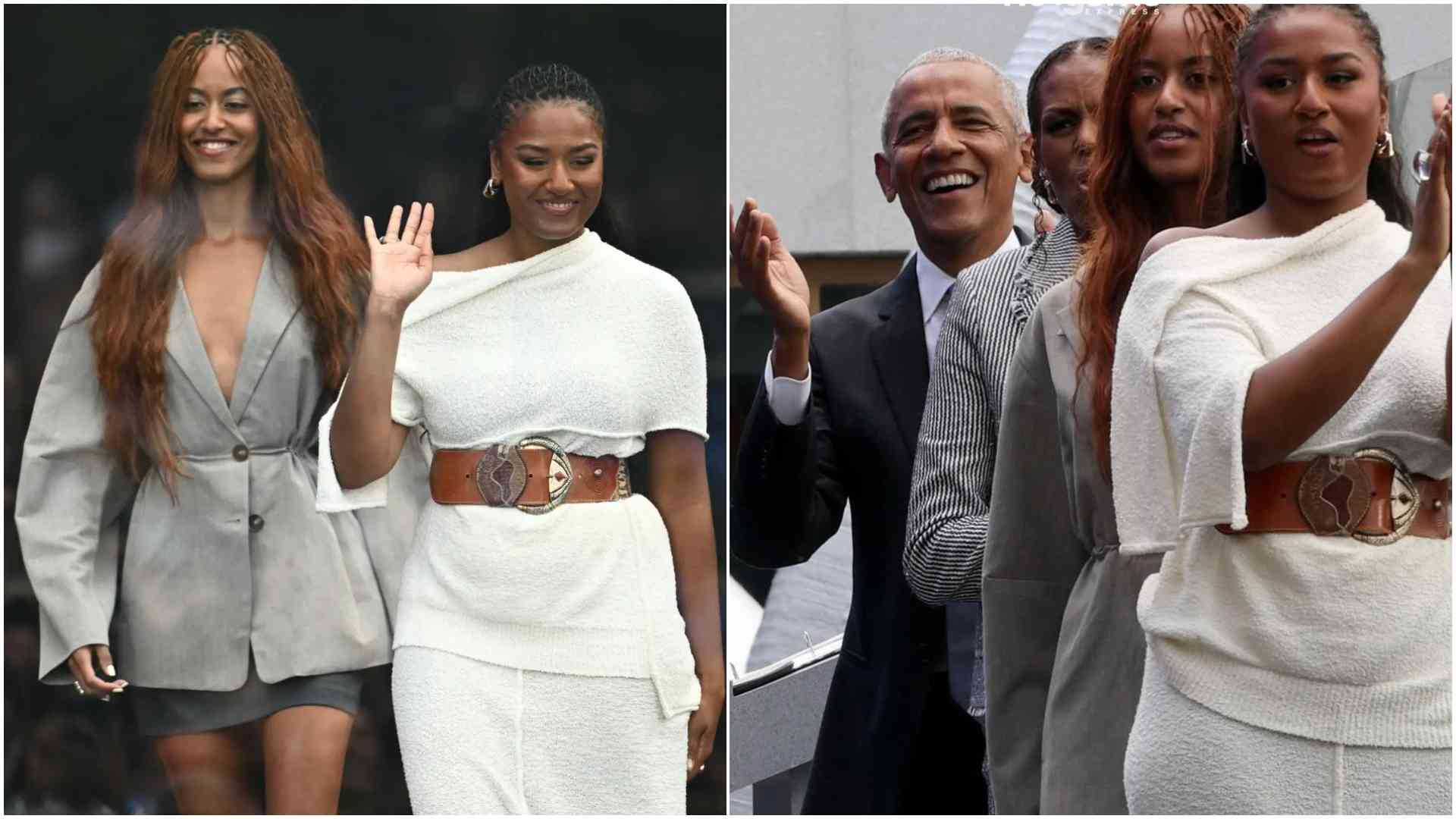 Malia, Sasha Obama make rare public appearance at Obama Presidential Centre grand opening
