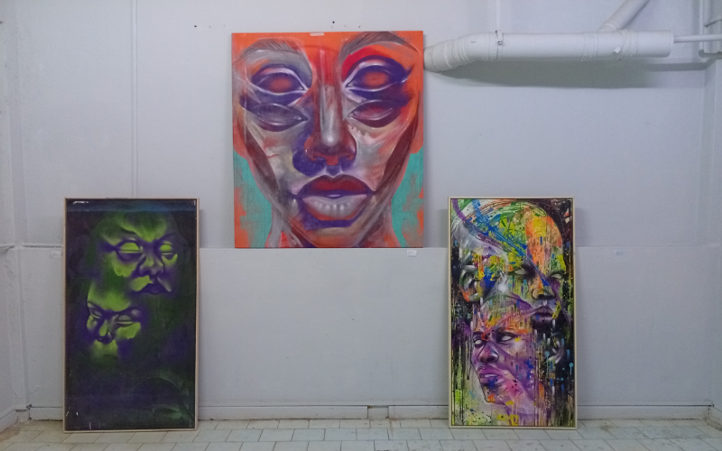 Graffiti meets gallery: Bold portraits illuminate protest and identity