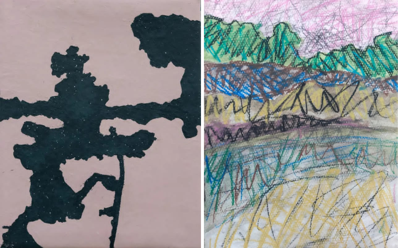 Joshua Mochache's new art series explores where Nairobi's green spaces meet the city