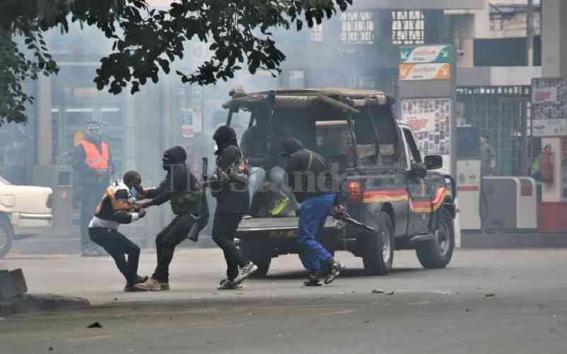 Police unleashed terror squads to torment protestors