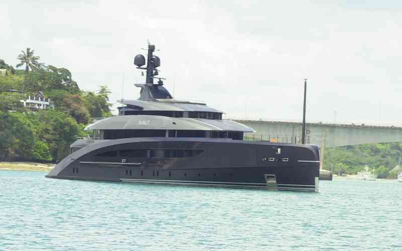 Luxury Dubai yacht held in Kilifi as tourists safari in Maasai Mara
