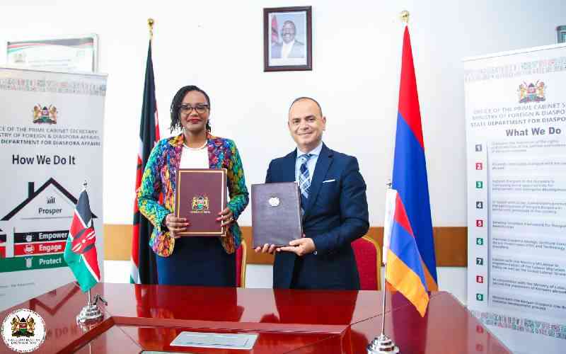 Kenya signs MOU with Armenia