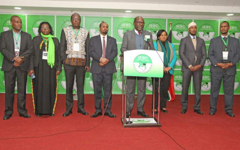 IEBC Commissioners meet a week after presidential results split