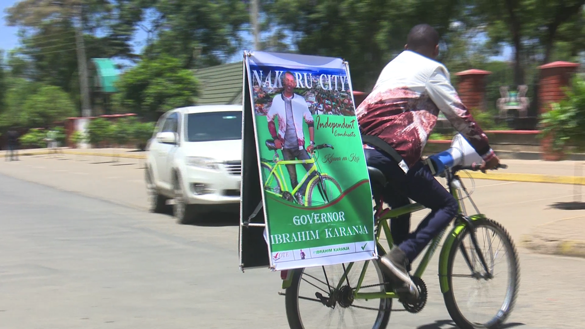 Video: Cycling to Nakuru's governorship