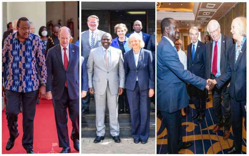 Visiting US senator meets Uhuru, Ruto and Raila