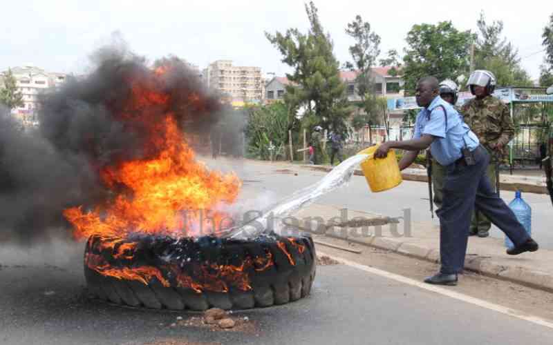 Tear gas and burning of tyres pose threat to the entire ecosystem