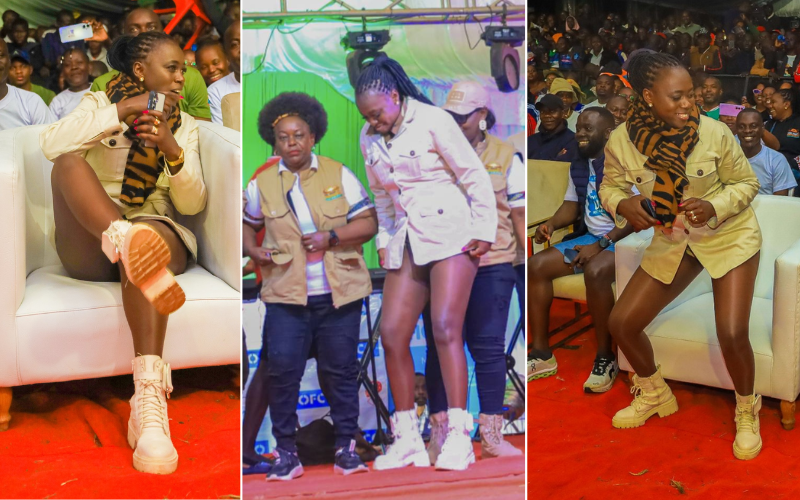 Akothee's skimpy dress code on stage sparks debate over decency: 'Too short'