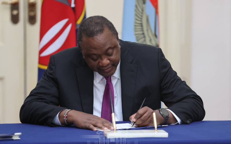 President Kenyatta Signs Into Law The Military Veterans Bill, 2022