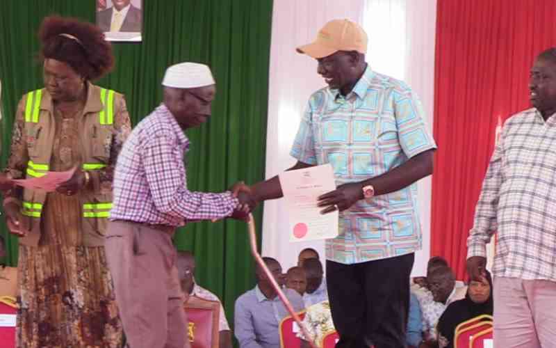 Kwale residents reject title deeds over disputed land sizes