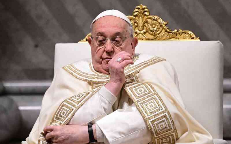 Hospitalised pope has double pneumonia