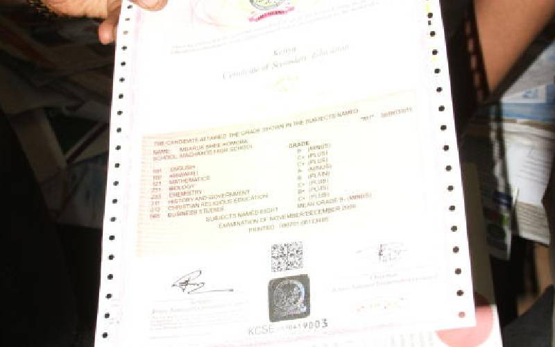 'Kenyans are faking certificat...