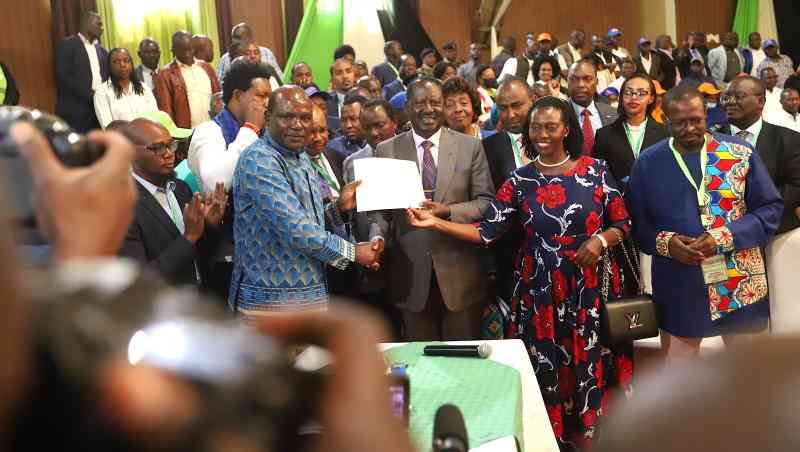 Azimio repeats demands to IEBC before meeting with candidates