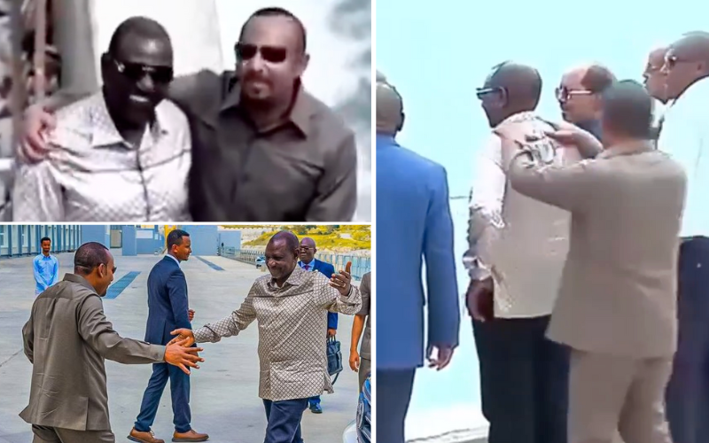 VIDEOS: Ruto's playful moments with Abiy Ahmed during Ethiopia tour spark online buzz