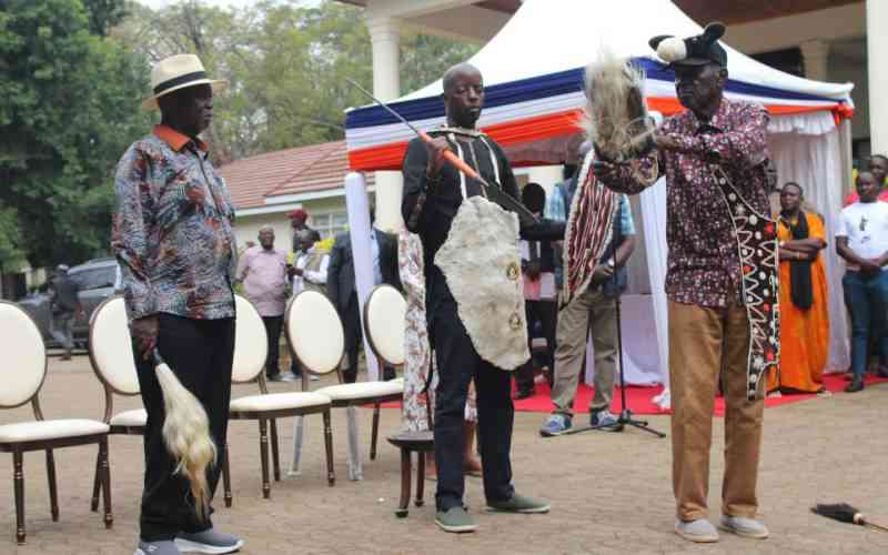 Raila Junior succeeds late father as family head in colourful ceremony