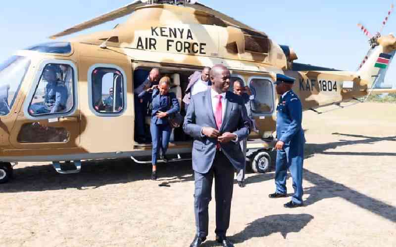 Gachagua in yet another tiff over military chopper