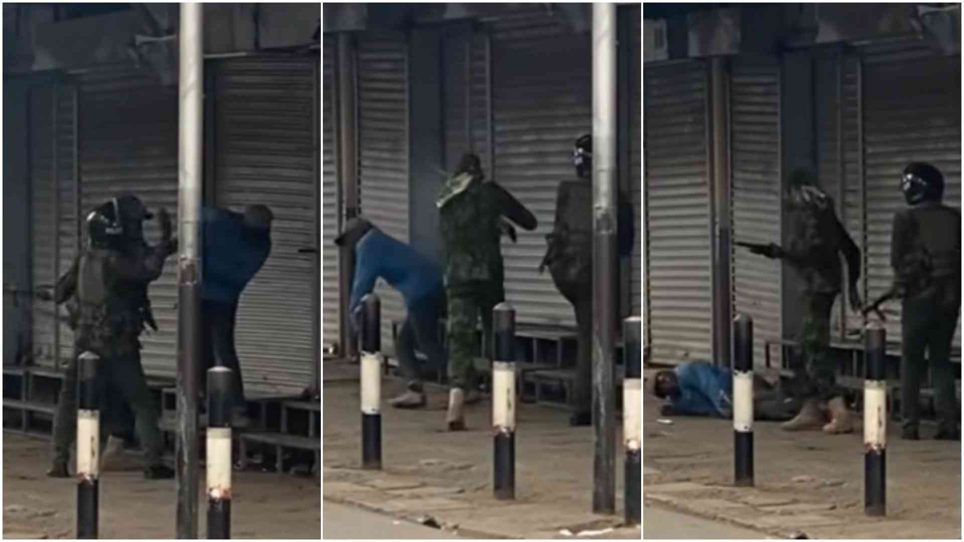 Chilling video captures police officer fatally shooting hawker during protests in Nairobi